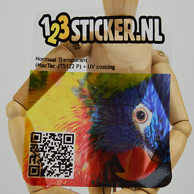 Sticker Normaal Transparant