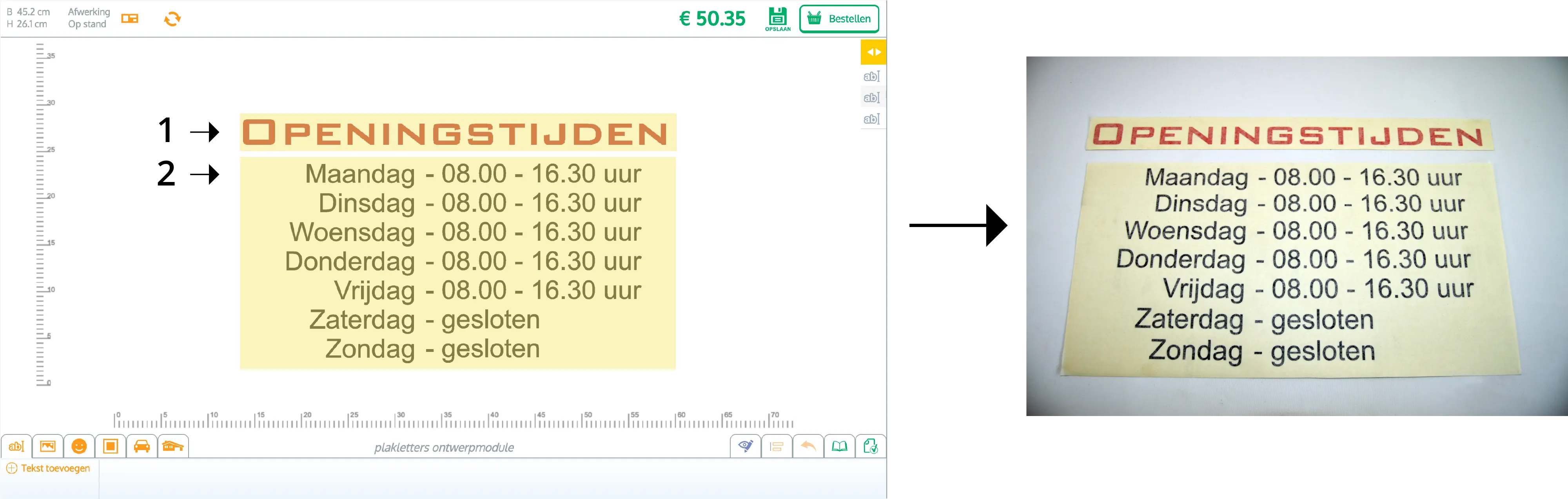 Twee kleuren is twee vellen