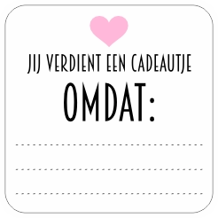 Cadeautje verdient