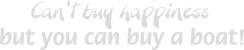 cant buy happiness